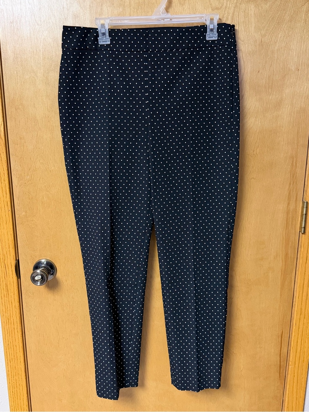 Talbots Polka Dot Black Dress Pants